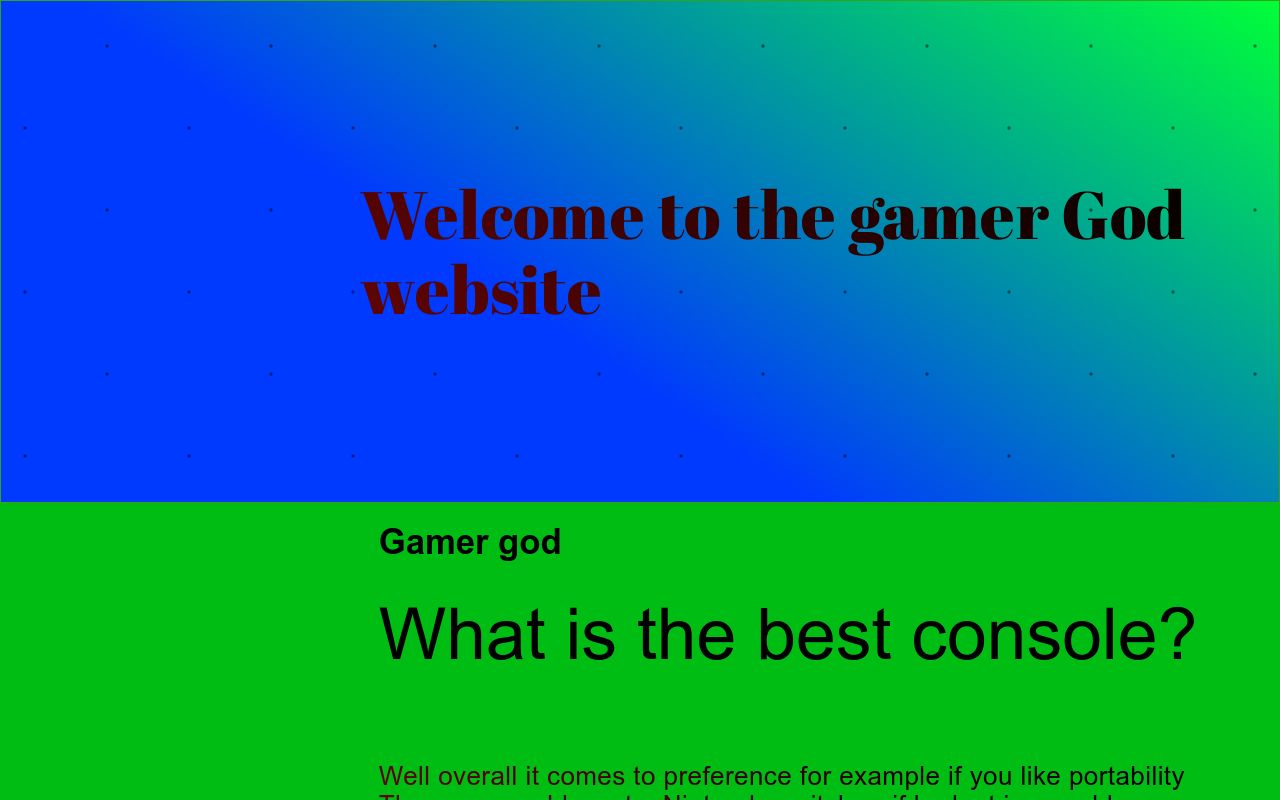 Carrd profile picture for @gamergod